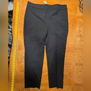 NWT Talbots Size 14p Chatham Ankle Pant Black Side Zip